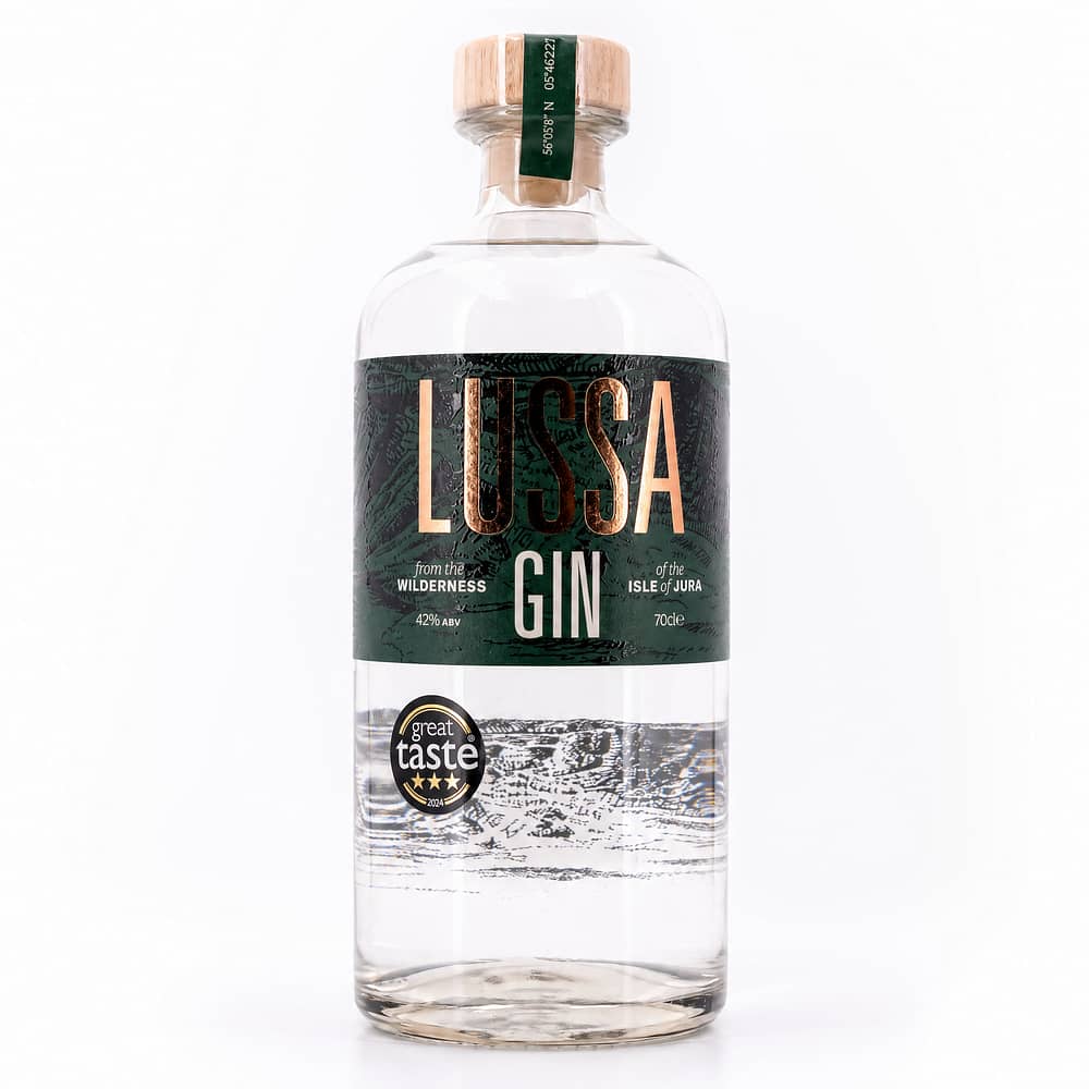 Lussa Gin An Aventure in Gin From The Wildernes of The Isel of Jura 0,70 Liter/ 42.0% vol Produktbild