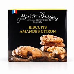 Maison Bruyère Biscuits Amandes Citron Knusprige Mandelkekse mit Zitrone Produktbild