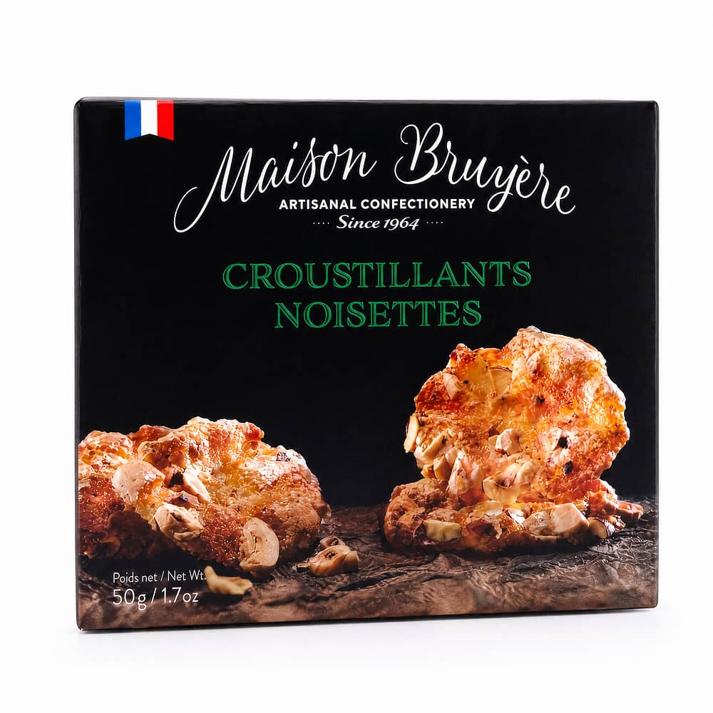 Maison Bruyère Croustillants Noisettes Knusprige Haselnusskekse 50 Gramm Produktbild