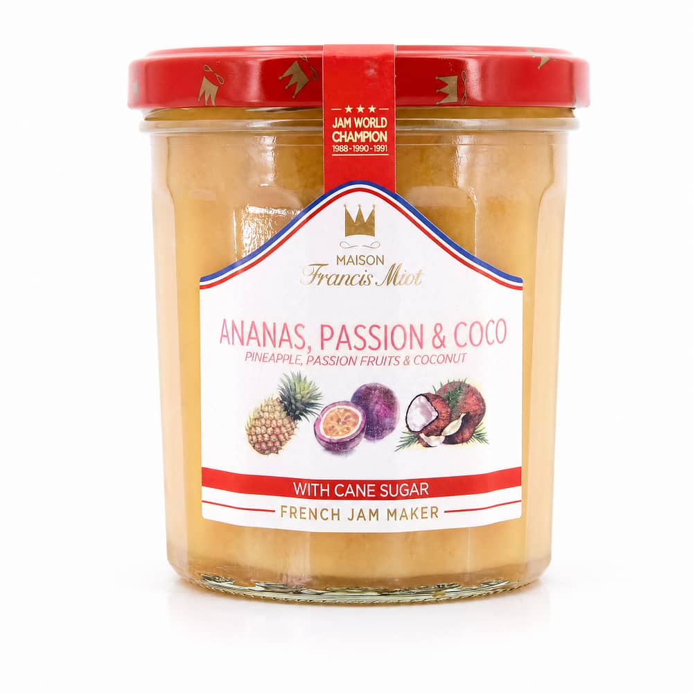Maison Francis Miot Ananas, Passion & Coco Ananas-Passionsfrucht-Kokosnuss 340 Gramm Produktbild