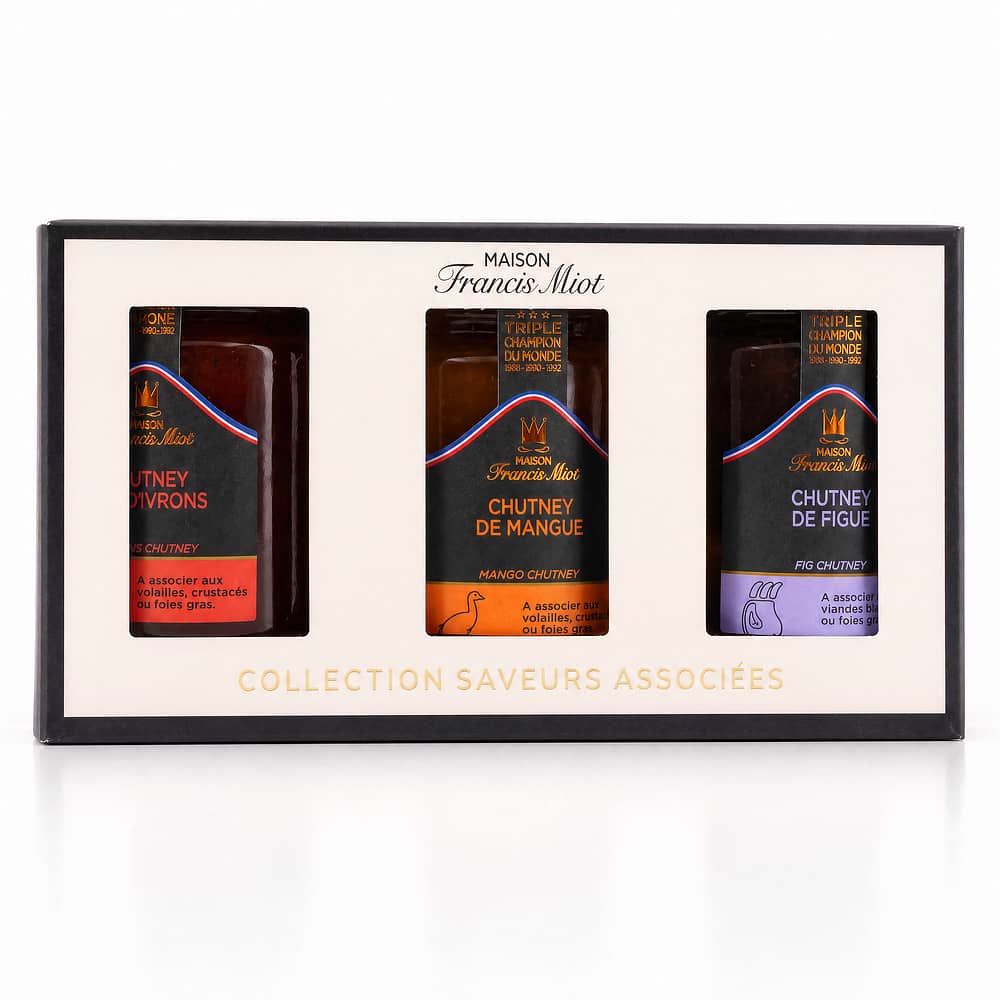 Maison Francis Miot Chutney Trio Feigen, Mango & Paprika 330 Gramm Produktbild
