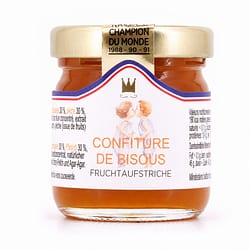 Maison Francis Miot Confiture De Bisous Kuss-Konfitüre aus Klementine & Pfirsich mit Rohrzucker Produktbild