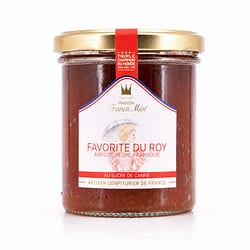Maison Francis Miot Favorite Du Roy /Aprikose, Pfirsich & Himbeere Fruchtaufstrich mit Rohrzucker Produktbild