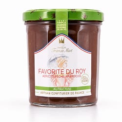 Maison Francis Miot Favorite Du Roy /Aprikose, Pfirsich & Himbeere Fruchtaufstrich ohne Zucker Produktbild