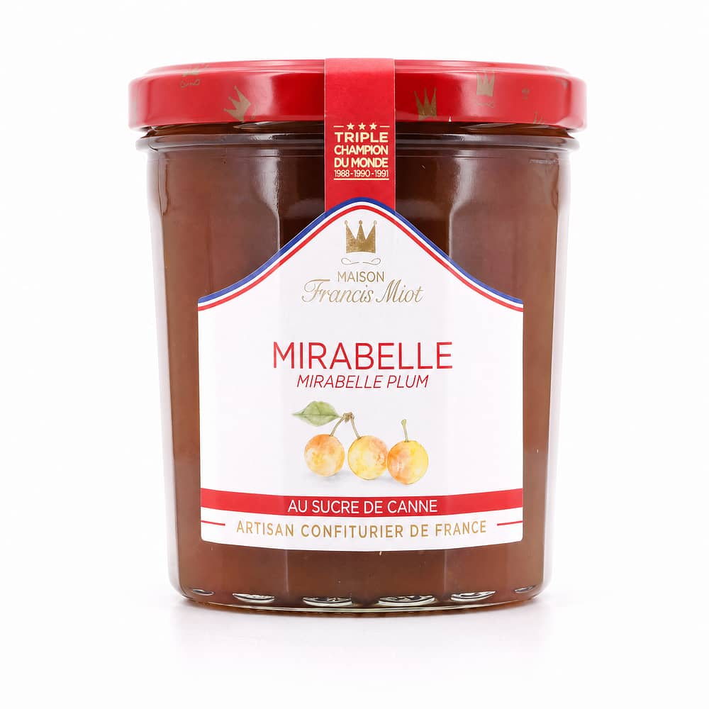 Maison Francis Miot Mirabelle Fruchtaufstrich mit Rohrzucker 340 Gramm Produktbild