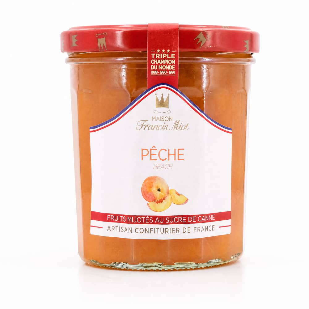 Maison Francis Miot Pêche Pfirsich Fruchtaufstrich 340 Gramm Produktbild