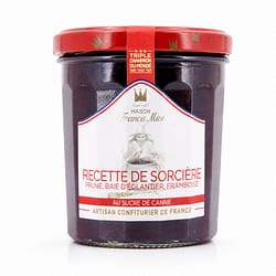 Maison Francis Miot Recette de Sorciere Hexe- Konfitüre aus Pflaume, Hagebutte & Himbeere, mit Rohrzucker Produktbild