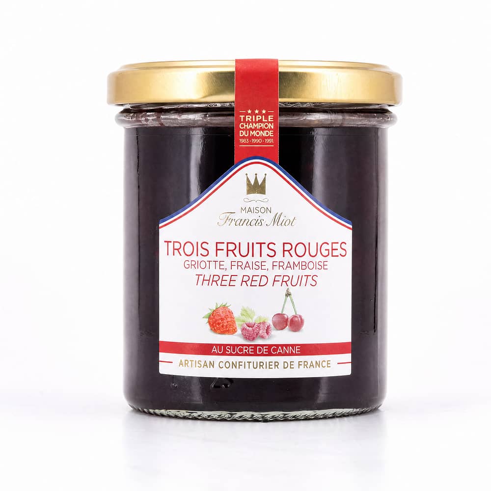 Maison Francis Miot Trois Fruits Rouges Drei rote Früchte 220 Gramm Produktbild