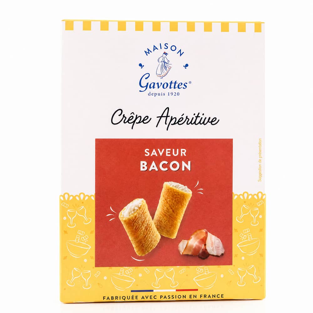 Maison Gavottes Crêperöllchen mit Bacongeschmack 110 Gramm Produktbild