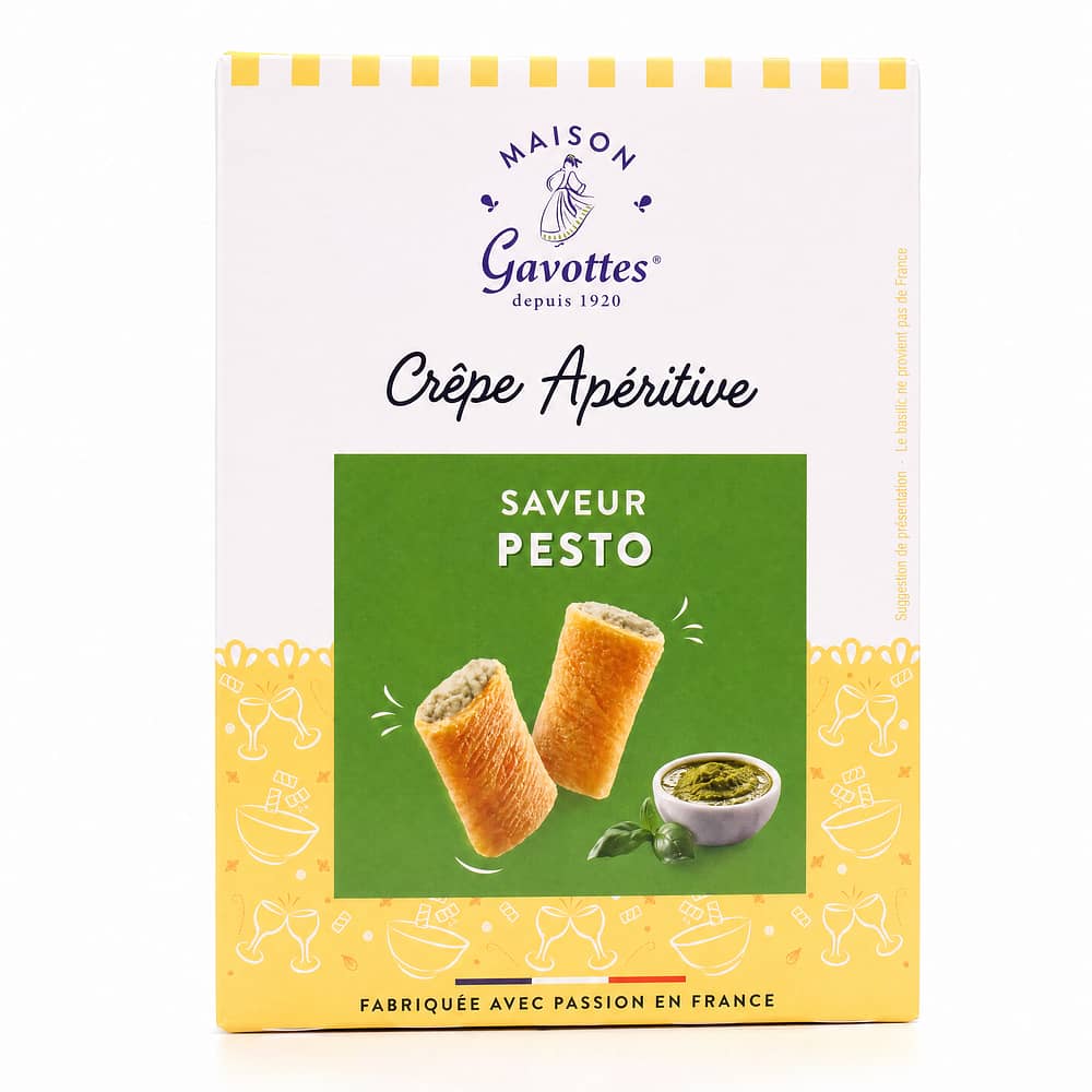 Maison Gavottes Crêperöllchen mit Pestogeschmack 110 Gramm Produktbild