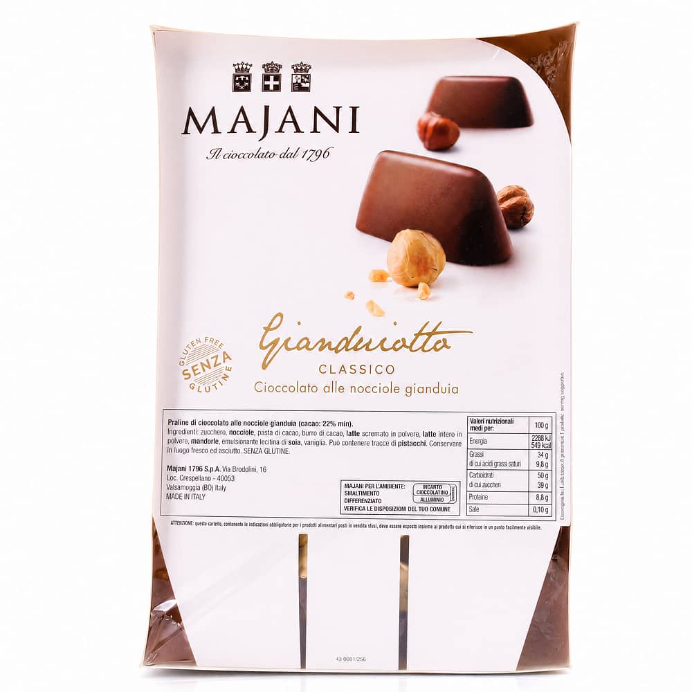 MAJANI Gianduiotto CLASSICO 100 Stück einzeln verpackt 1000 Gramm Produktbild
