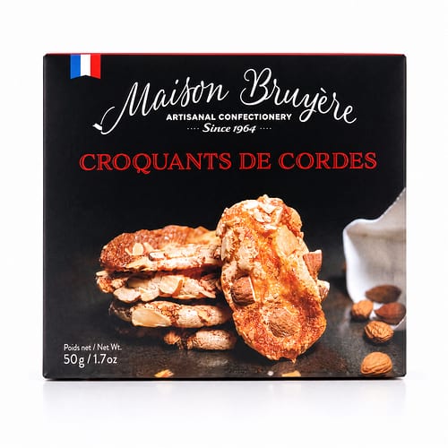 Maison Bruyère Croquants De Cordes Knusprige Kekse mit Mandelstückchen 50 Gramm Produktbild