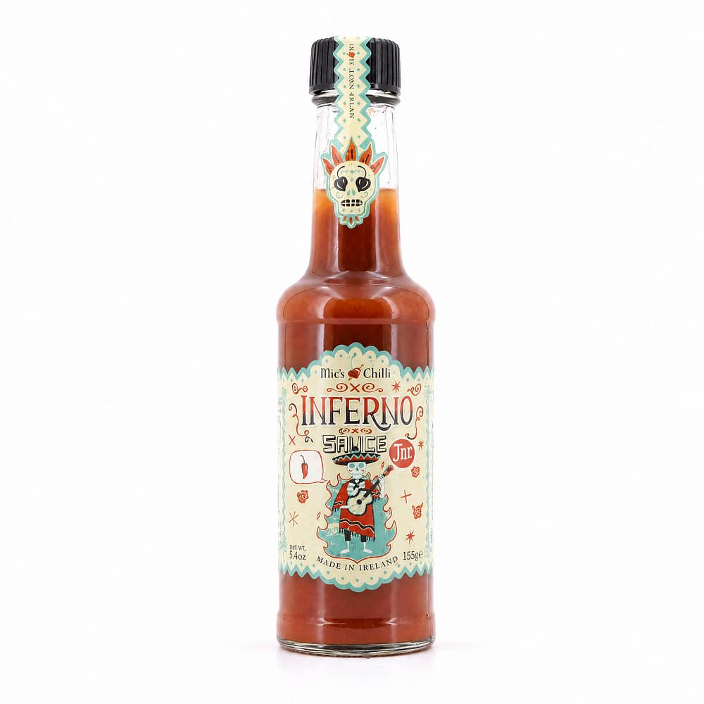 Mic's Chilli Inferno Junior scharfe Chili-Sauce 1 Habanero-Chili pro Flasche 6.000 Scoville 155 Gramm Produktbild