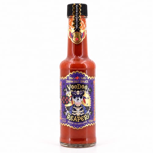 Mic's Chilli Voodoo Reaper Damn Hot Sauce extrem scharfe Chili-Sauce 1.200.000 Scoville 155 Gramm Produktbild