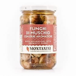 Montanini Funghi di muschio Moospilze mit Würzkräuter in Sonnenblumenöl Produktbild