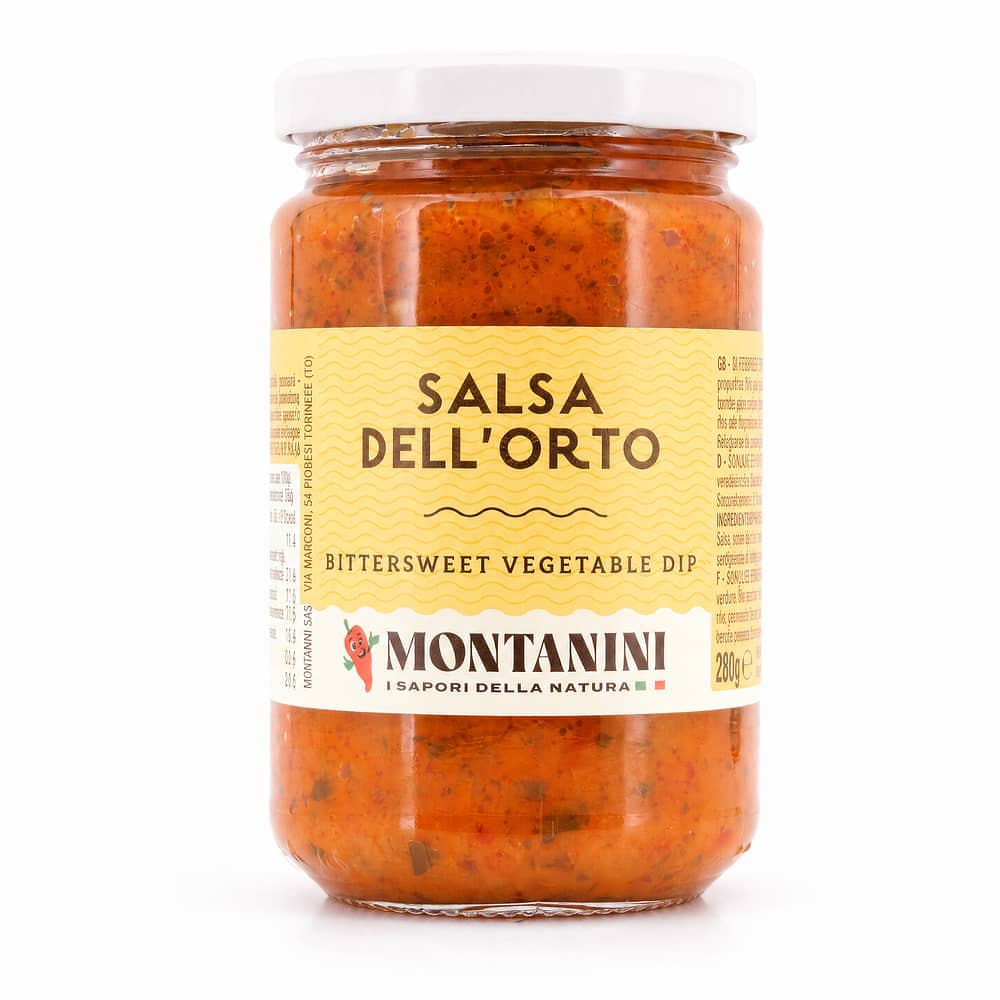 Montanini Salsa dell´Orto Soße mit Gemüse-Mischung süß-sauer 280 Gramm Produktbild