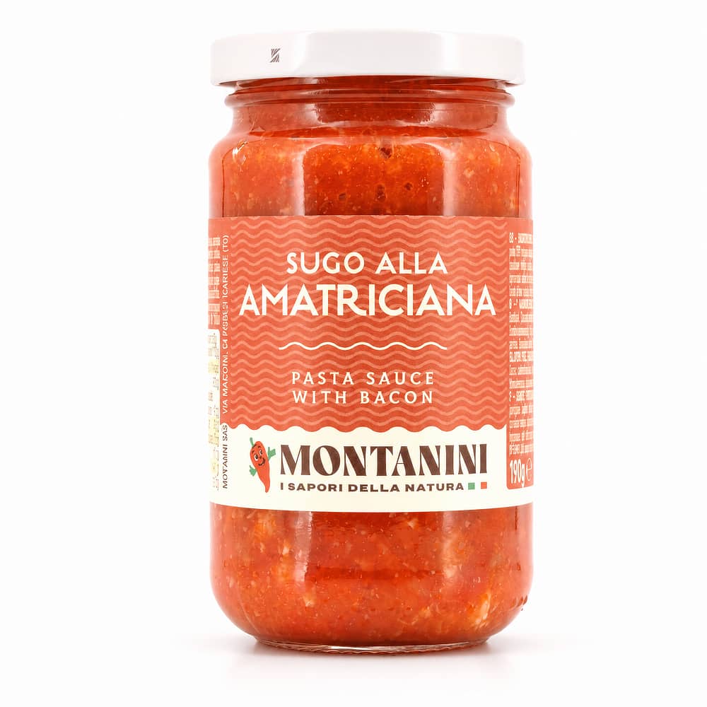 Montanini Tomatensauce all'Amatriciana 190 Gramm Produktbild