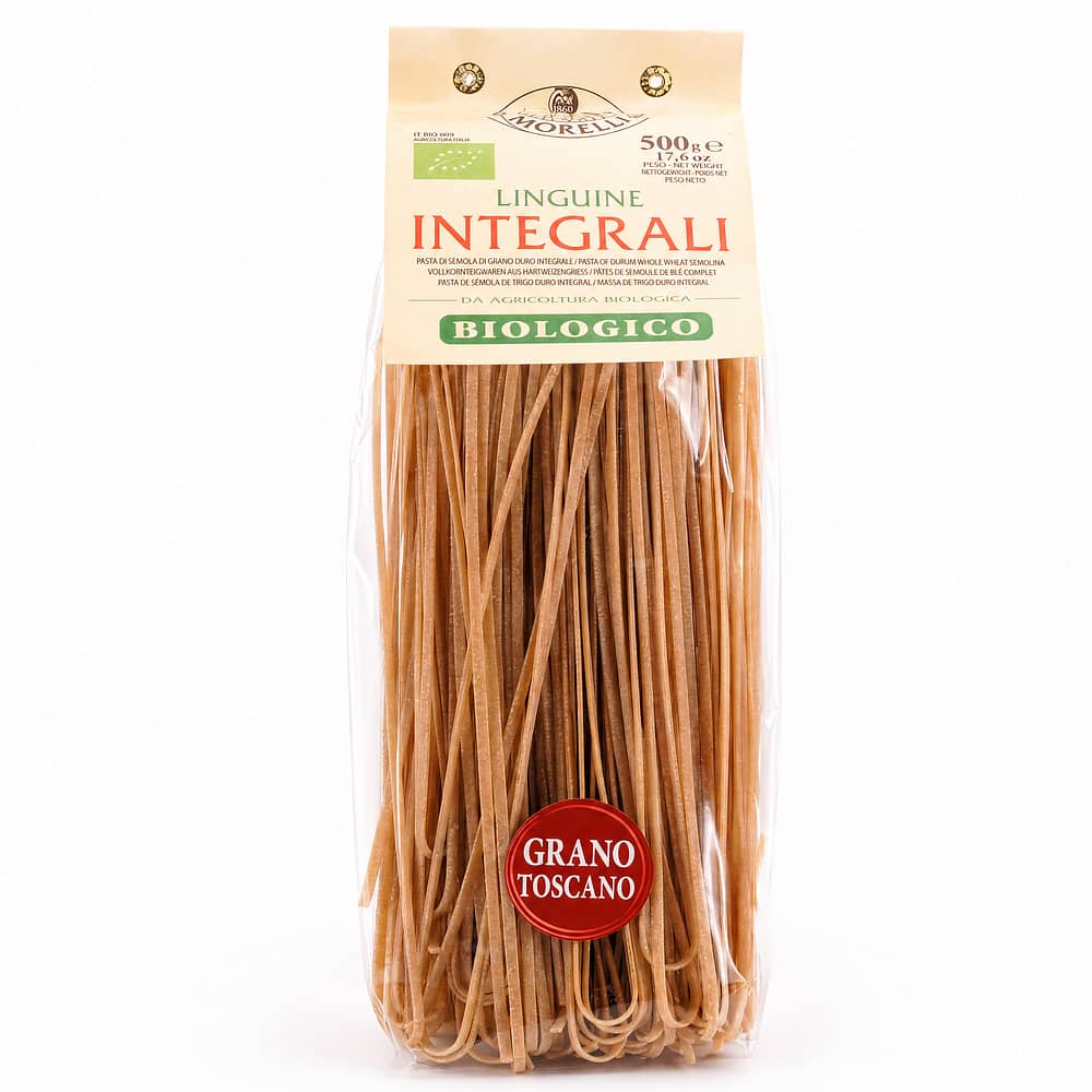 Morelli Linguine Integrali BIO-Vollkornteigwaren aus Hartweizengrieß 500 Gramm Produktbild