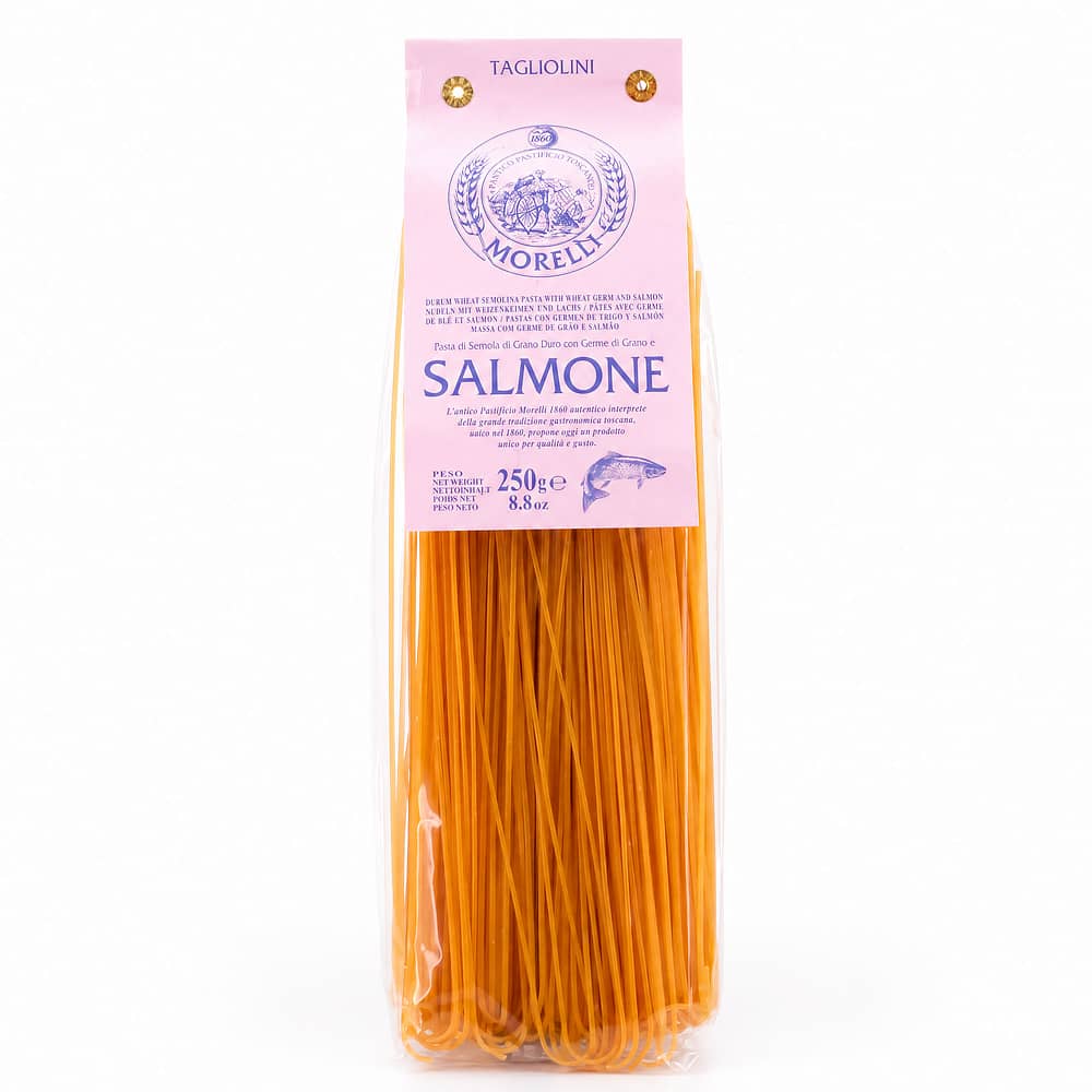 Morelli Tagliolini mit Lachs 250 Gramm Produktbild