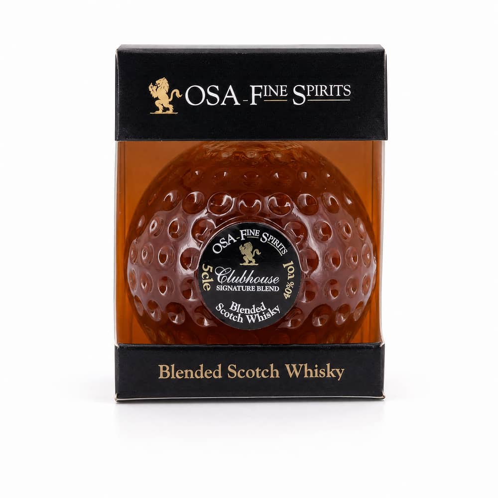 Old St. Andrews Blended Scotch klare Golfballformflasche 0,050 Liter/ 40.0% vol Produktbild