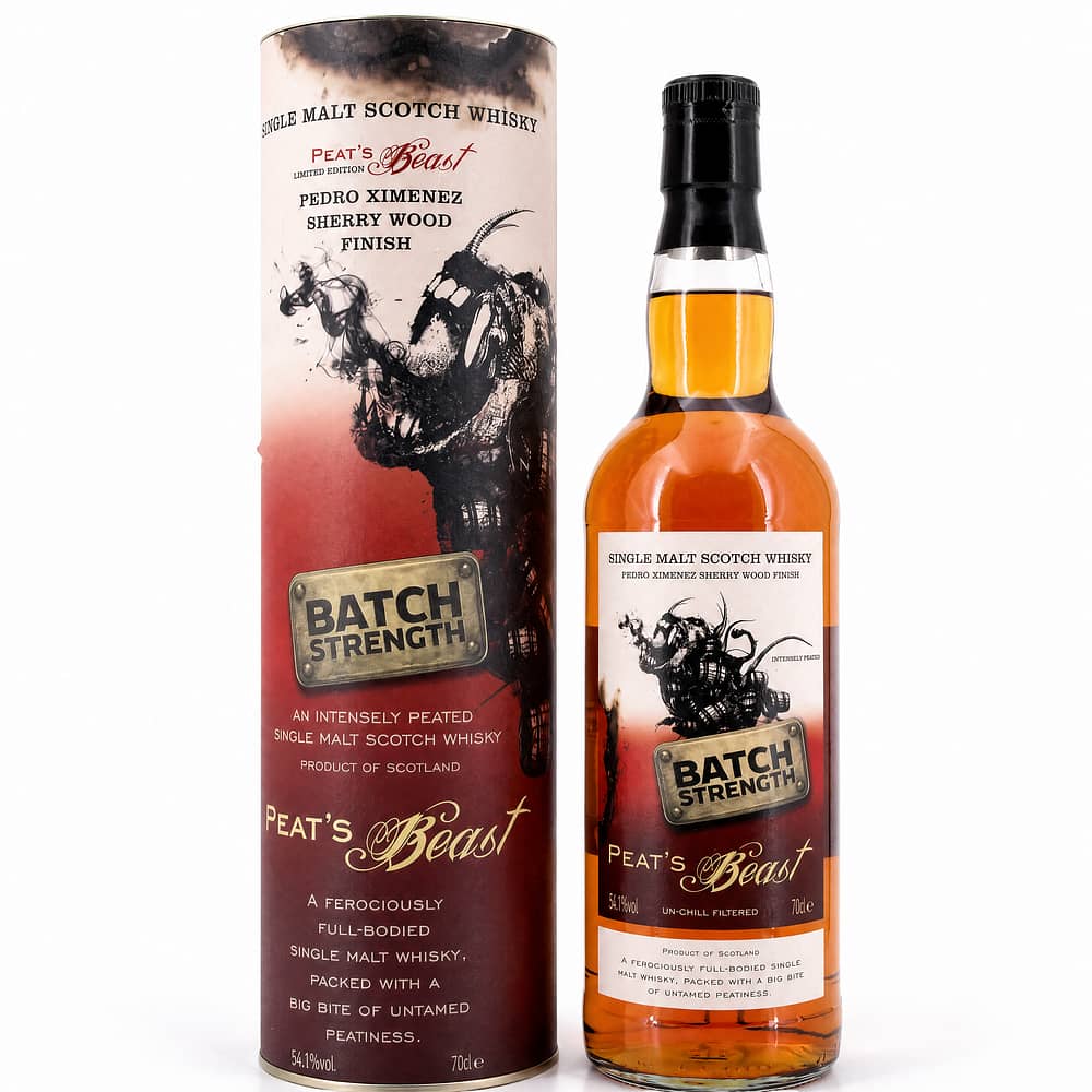 Peat's Beast Ltd. Cask Strength Pedro Ximenez Sherry Wood Finish 0,70 Liter/ 54.1% vol Produktbild