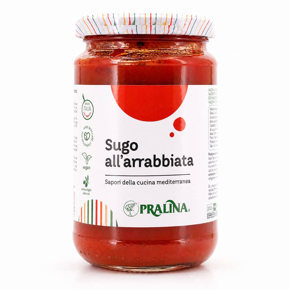 Pralina Sugo All`Arrabbiata Tomatensauce Al Arabbiata 280 Gramm Produktbild