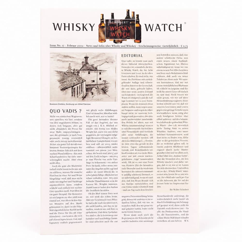 Prof. Walter Schobert Whisky Watch Nr. 17 1 Stück Produktbild