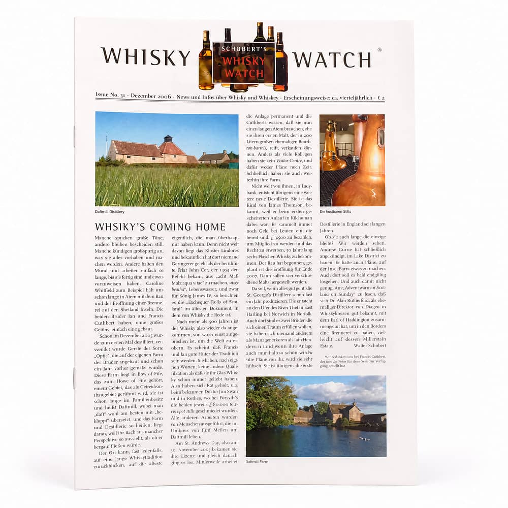 Prof. Walter Schobert Whisky Watch Nr. 31 1 Stück Produktbild