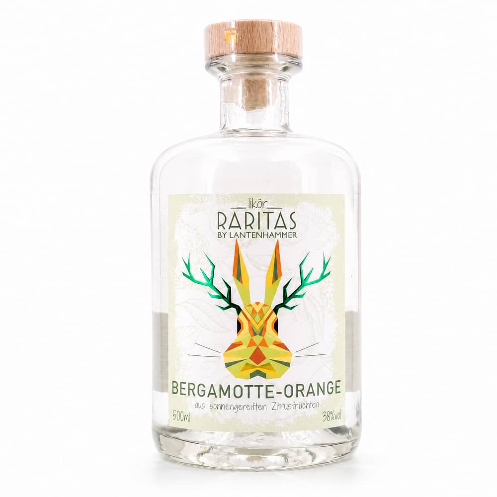 Raritas Bergamotte-Orange Likör 0,50 Liter/ 38.0% vol Produktbild