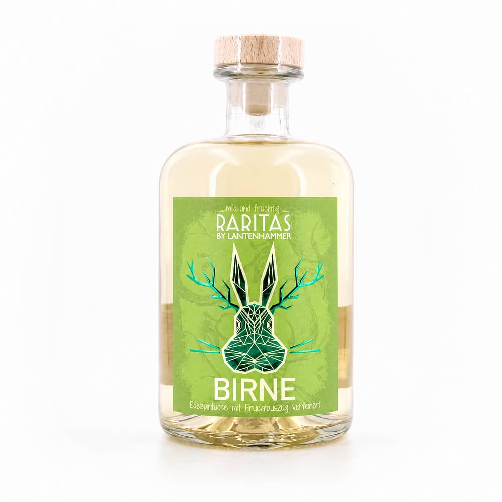 Raritas Birne Edelspirituose mit Fruchtauszug verfeinert 0,50 Liter/ 32.0% vol Produktbild