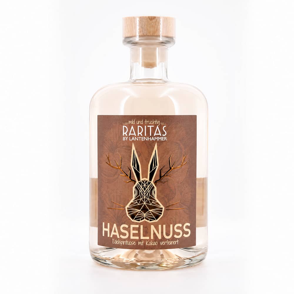 Raritas Haselnuss Edelspirituose mit Kakao verfeinert 0,50 Liter/ 32.0% vol Produktbild