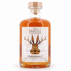 Raritas Zirbenholzlikör gebrannt mit Zirbenholz aus dem Ötztal Produktbild