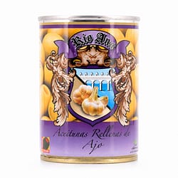 Rio Ana Aceitunas Rellenas de Ajo Grüne Oliven gefüllt mit Knoblauchpaste 292g Produktbild