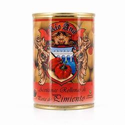 Rio Ana Aceitunas Rellenas de Pasta de Pimiento Grüne Oliven gefüllt mit Paprikapaste 292g Produktbild