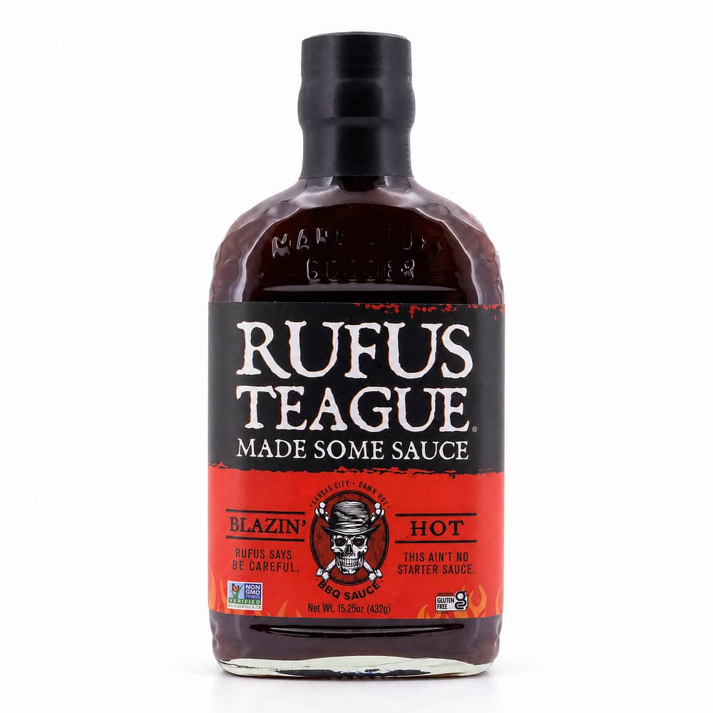 Rufus Teague Blazin Hot BBQ-Sauce 432 Gramm Produktbild