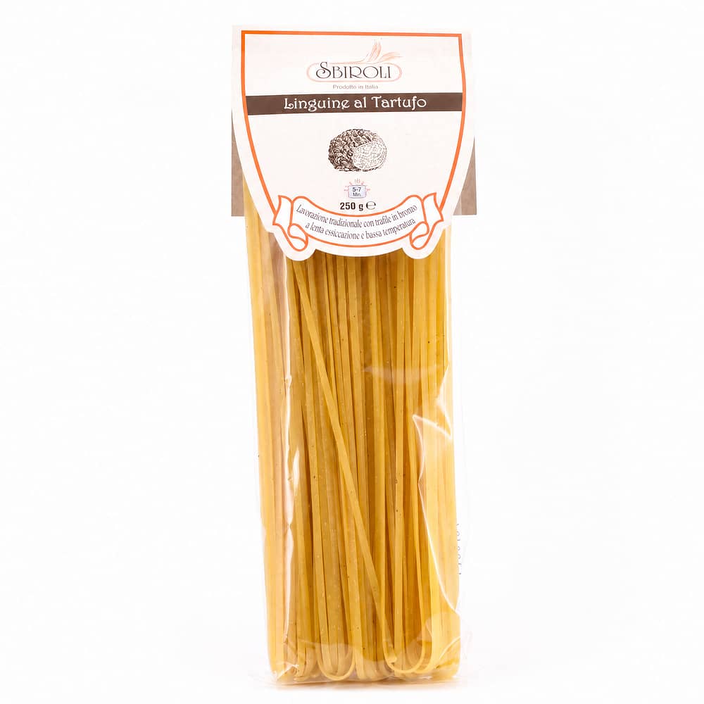 Sbiroli Linguine al Tartufo Linguine mit 1% Sommertrüffel 250 Gramm Produktbild