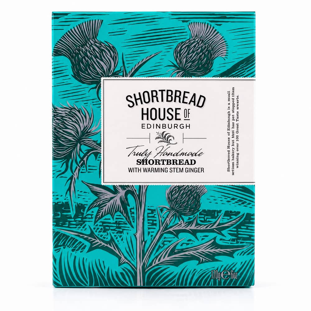 Shortbread House of Edinburgh Shortbread Stem Ginger Fingers 170 Gramm Produktbild