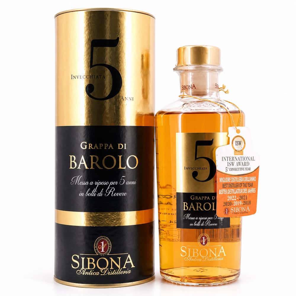 Sibona Grappa Di Barolo 5 Jahre 0,50 Liter/ 44.0% vol Produktbild