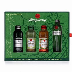 Tanqueray Explore The Unmistakable Taste Of Tanqueray Set beinhaltet 4 Stück je 0,05l Produktbild