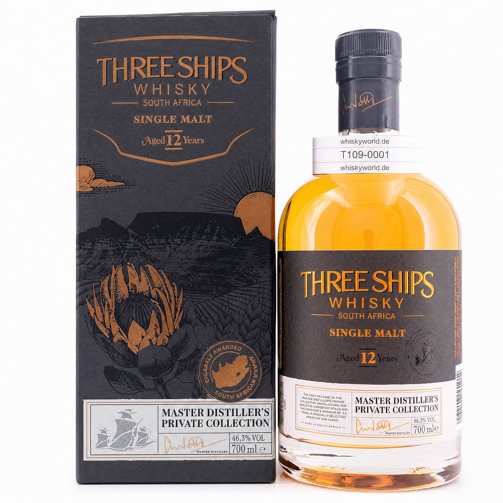 Three Ships South Afrika Single Malt 12 Jahre 0,70 Liter/ 46.3% vol Produktbild