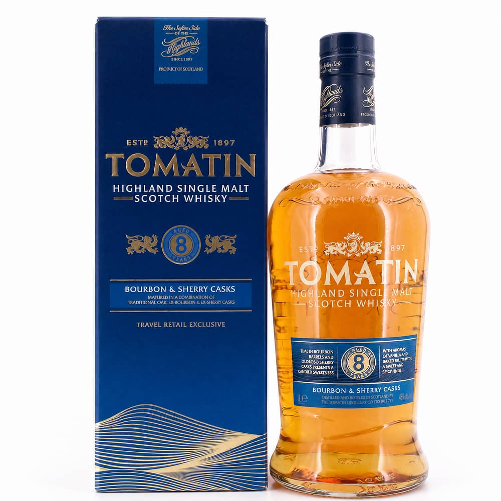 Tomatin 8 Jahre Bourbon & Oloroso Sherry Casks Literflasche 1 Liter/ 40.0% vol Produktbild