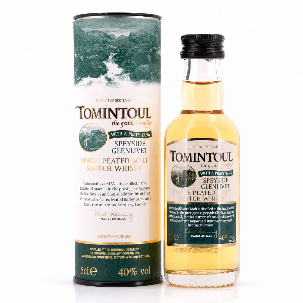 Tomintoul Peated Miniatur 0,050 Liter/ 40.0% vol Produktbild