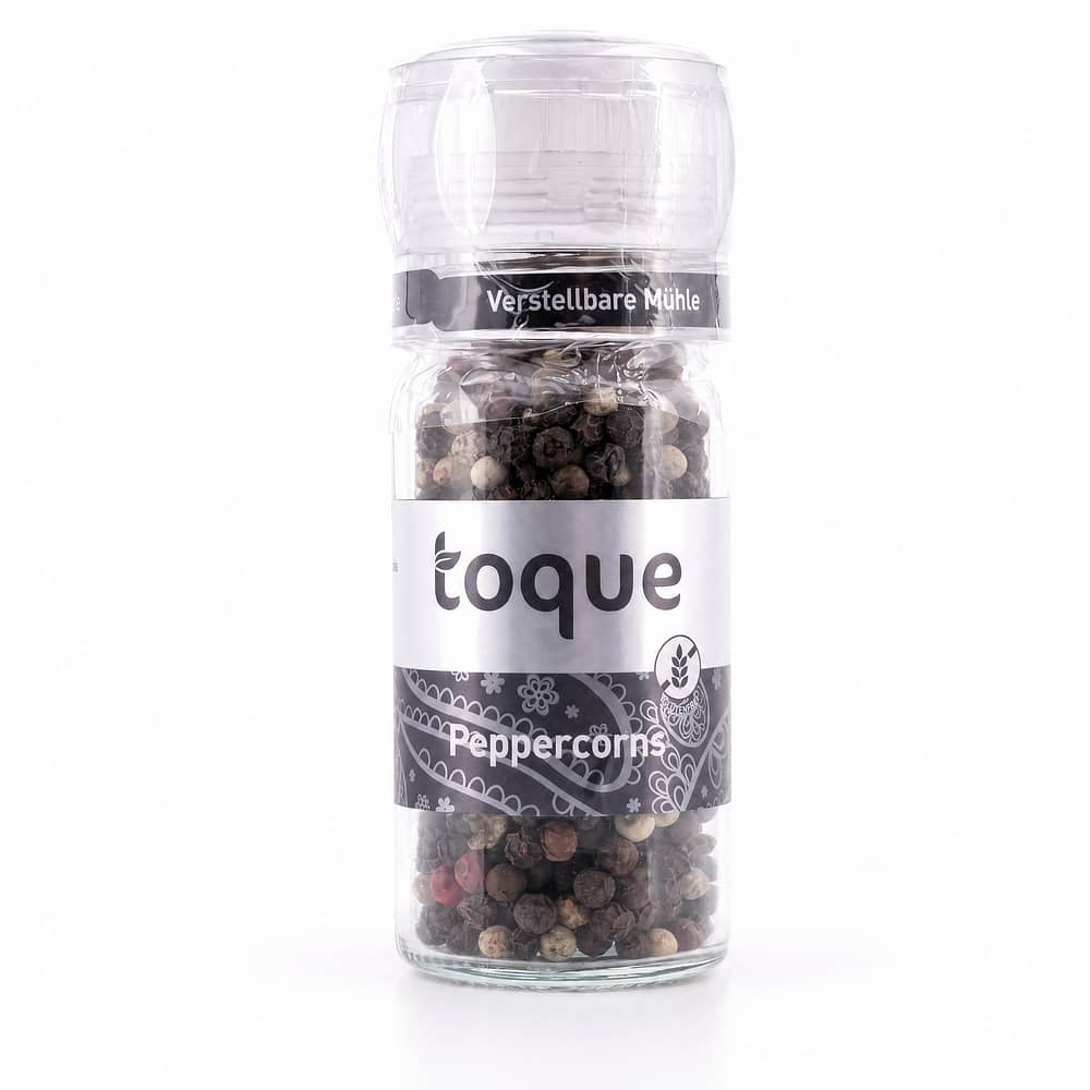 toque Peppercorns Verstellbare Mühle mit Pfeffermischung 45 Gramm Produktbild
