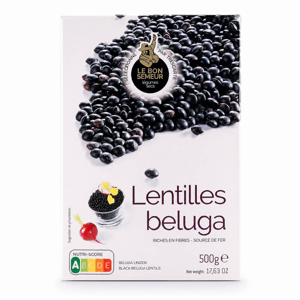 Trescarte Lentilles Beluga Beluga Linsen 500 Gramm Produktbild