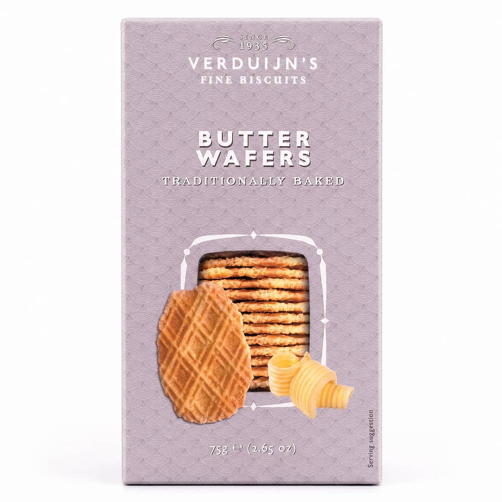 Verduijn's Butter Wafers Butterwaffeln 75 Gramm Produktbild