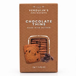 Verduijn's Chocolate Thins Buttergebäck mit Schokolade Produktbild