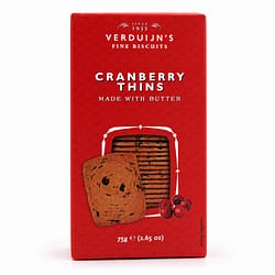Verduijn's Cranberry Thins Buttergebäck mit Preiselbeeren Produktbild