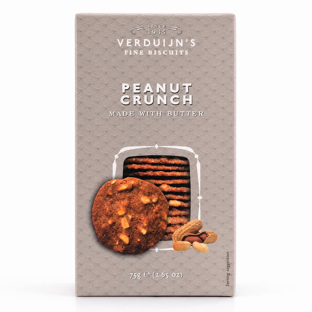 Verduijn's Peanut Crunch Erdnussgebäck 75 Gramm Produktbild