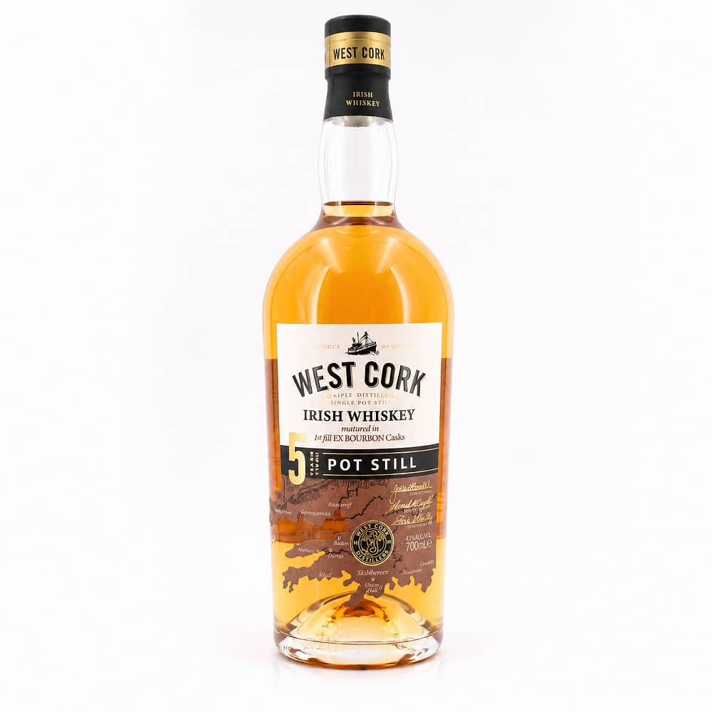 West Cork 5 Jahre  Pot Still Whiskey 0,70 Liter/ 43.0% vol Produktbild