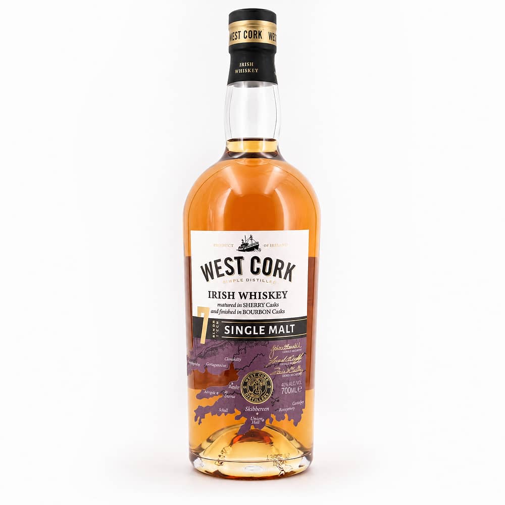 West Cork 7 Jahre Sherry Casks Single Malt Whiskey 0,70 Liter/ 46.0% vol Produktbild